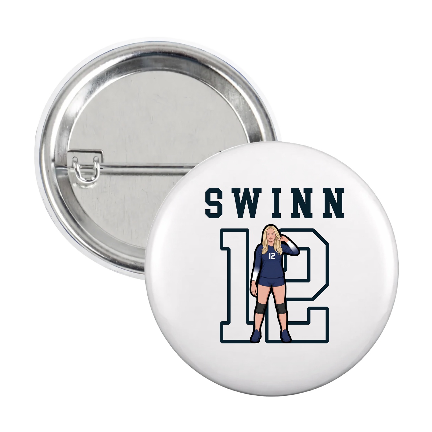 Game Day Button — Shirsey in White