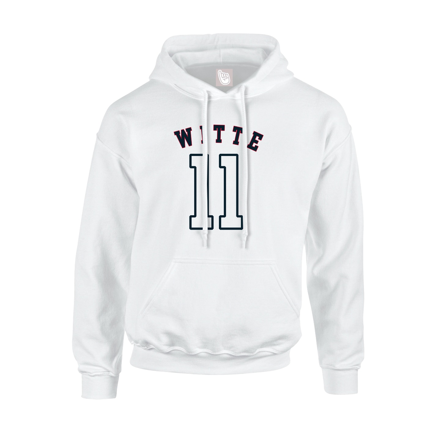 Youth Hoodie — Shirsey Arch in White