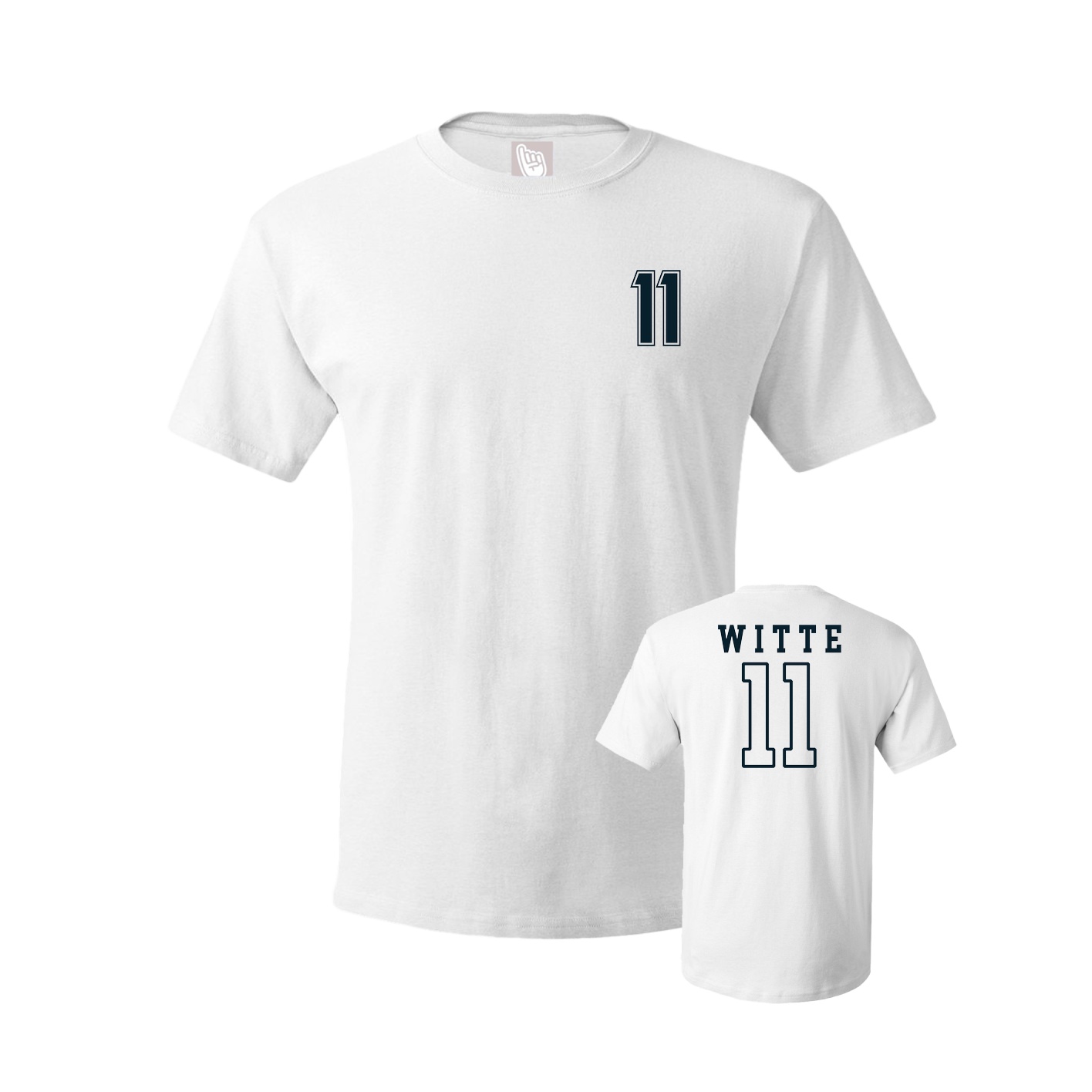 Youth Tee — Chest Back in White