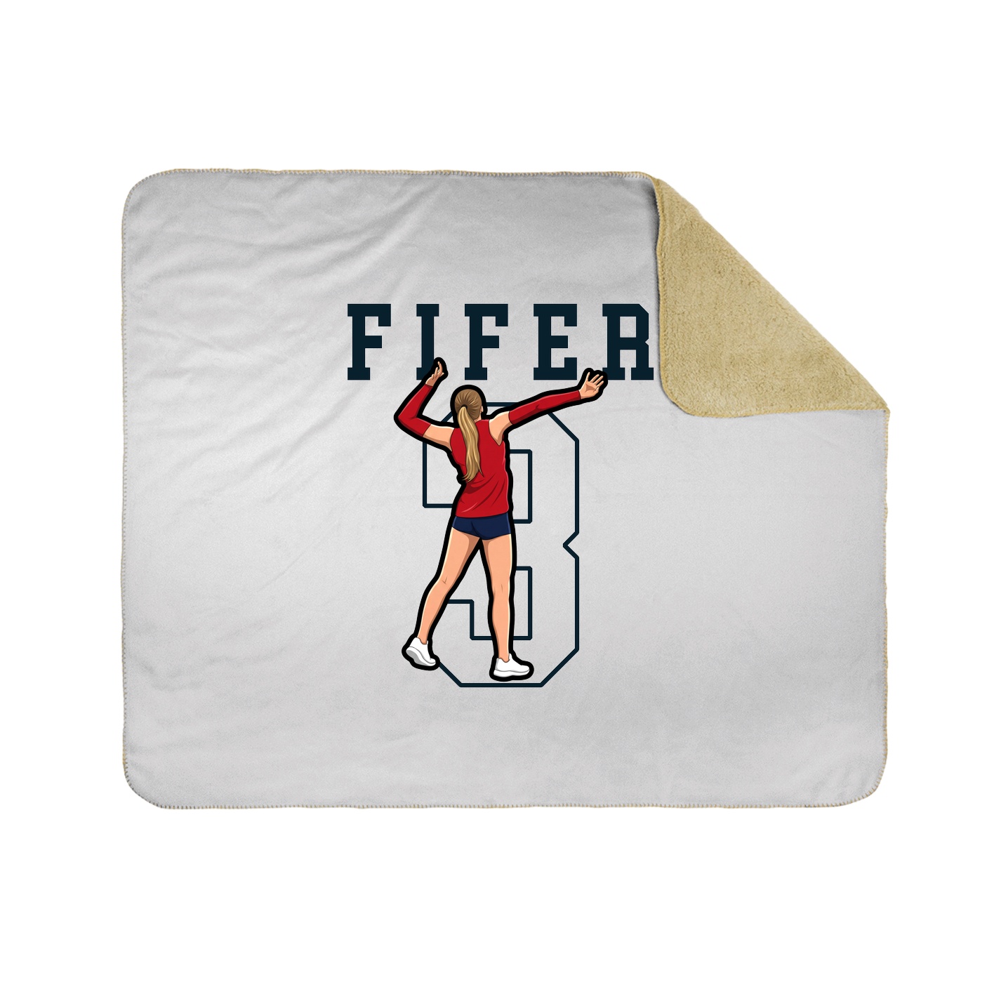 Throw Blanket — Shirsey in White