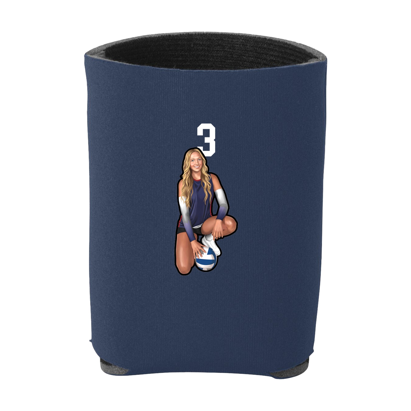 Can Holder — Number Top in Navy