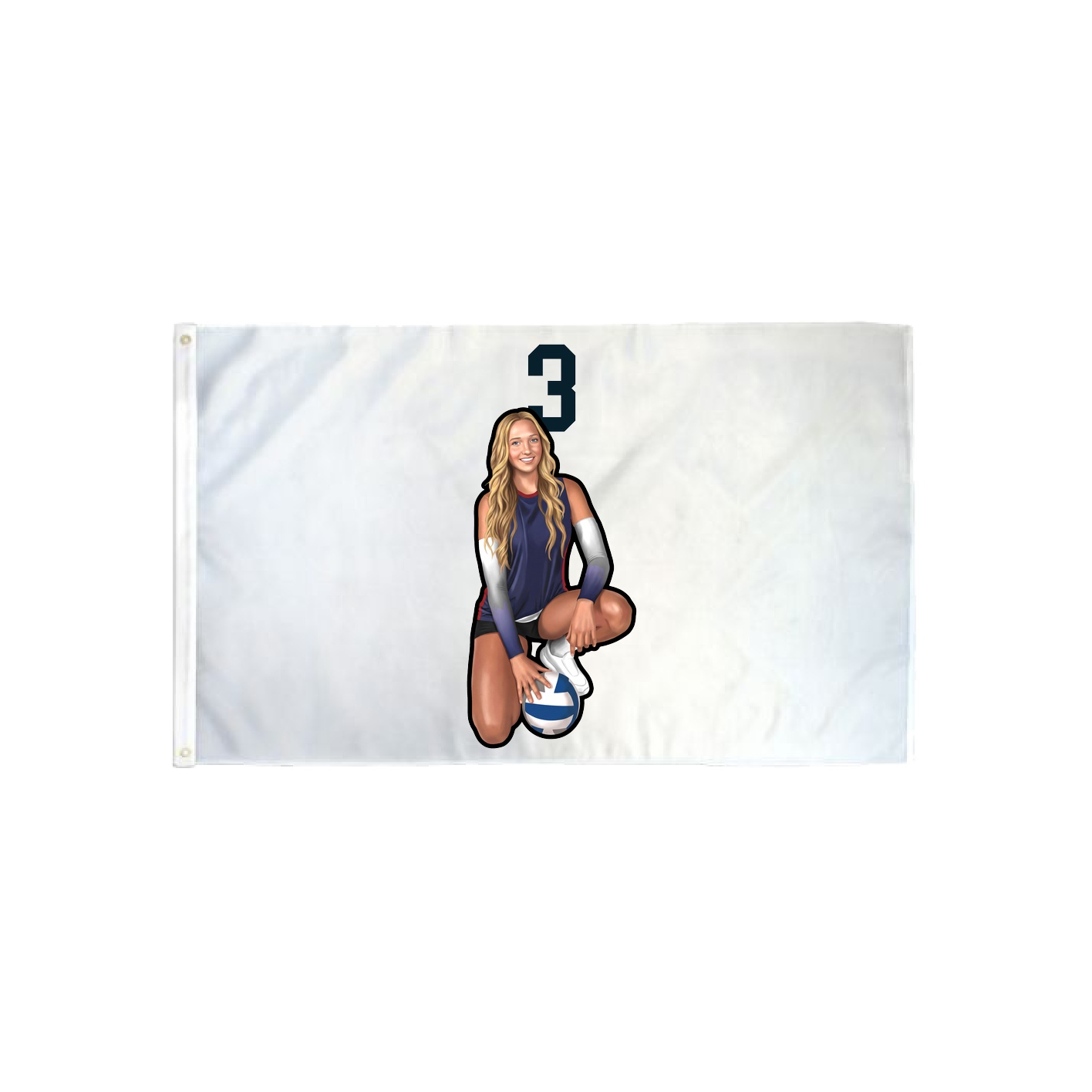 3x5 Flag — Number Top in Classic