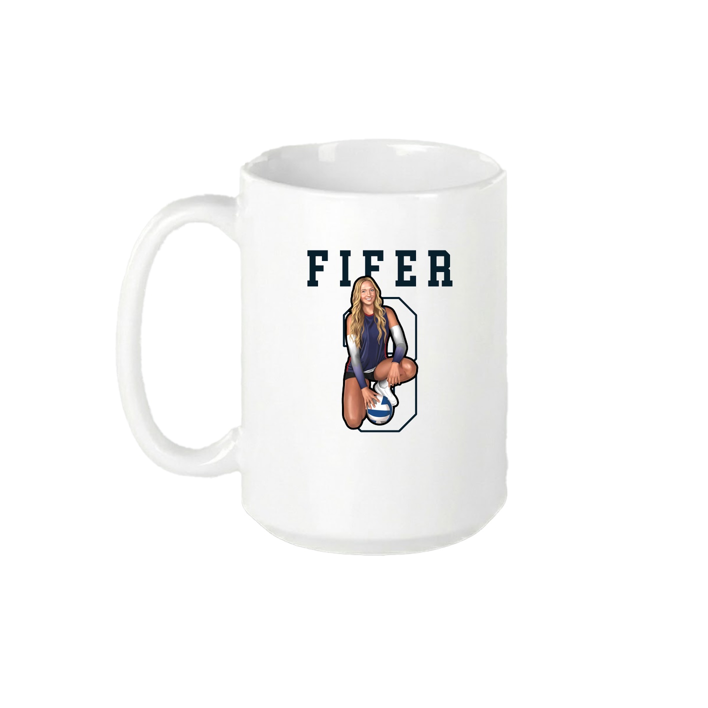 15oz Coffee Mug — Shirsey in White