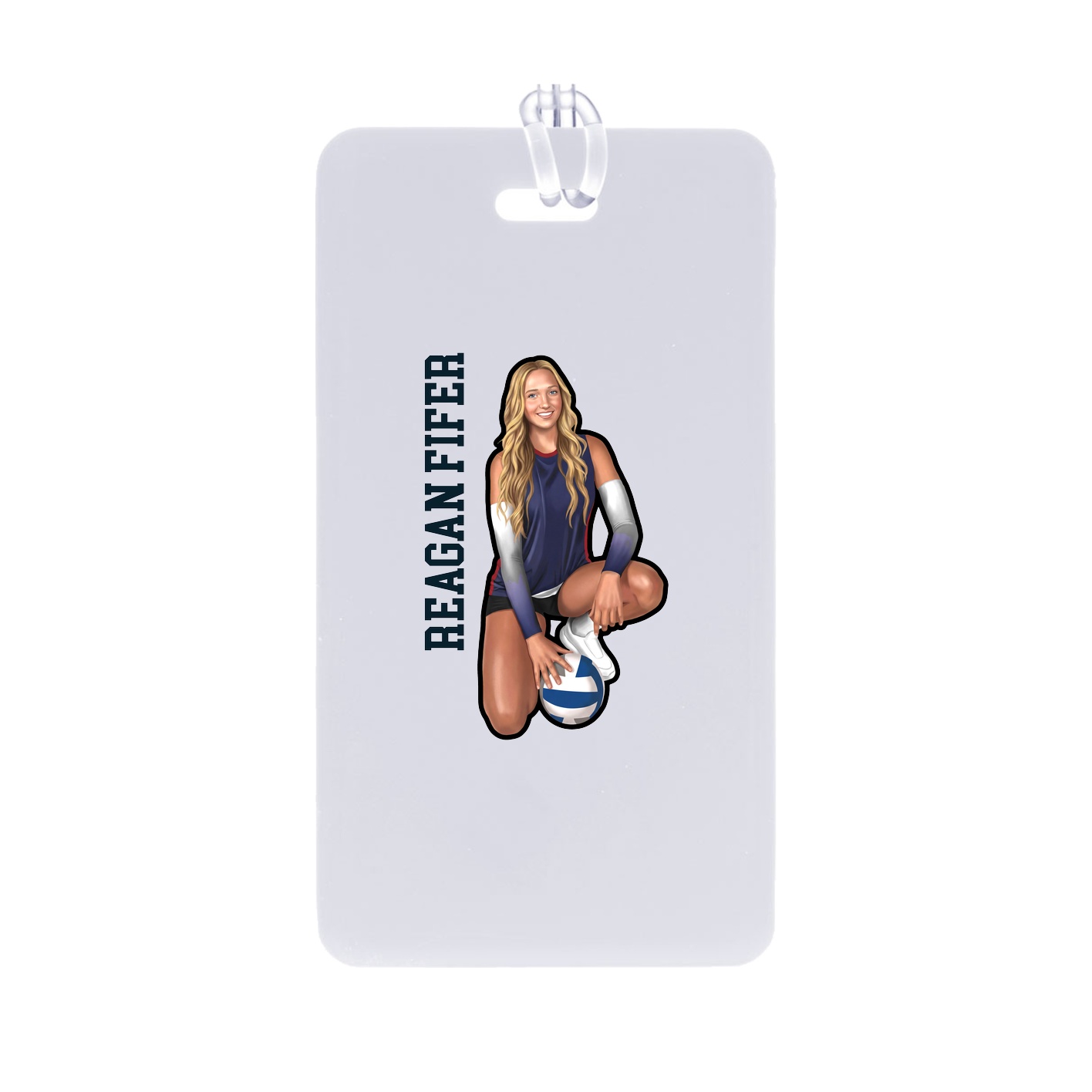 Bag Tag — Name Vertical in Classic