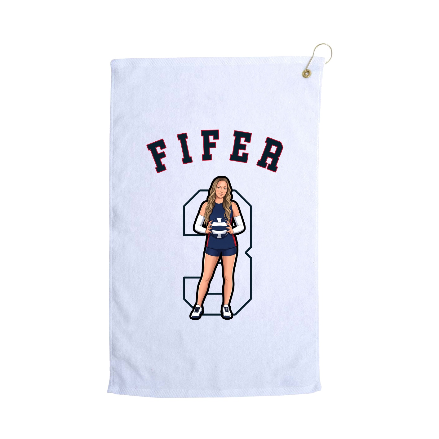 Golf Towel — Shirsey Arch in White