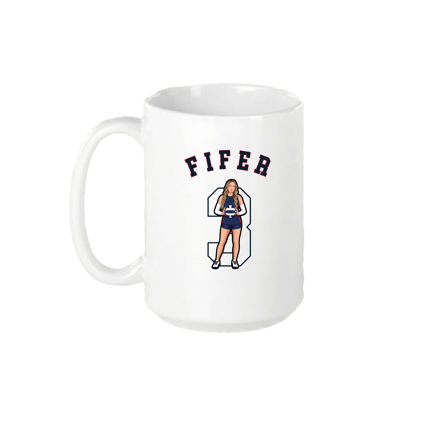 15oz Coffee Mug — Shirsey Arch in White