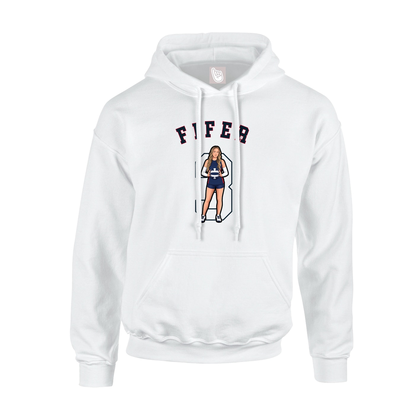 Hoodie — Shirsey Arch in White