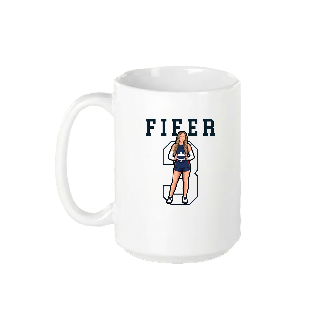 15oz Coffee Mug — Shirsey in White