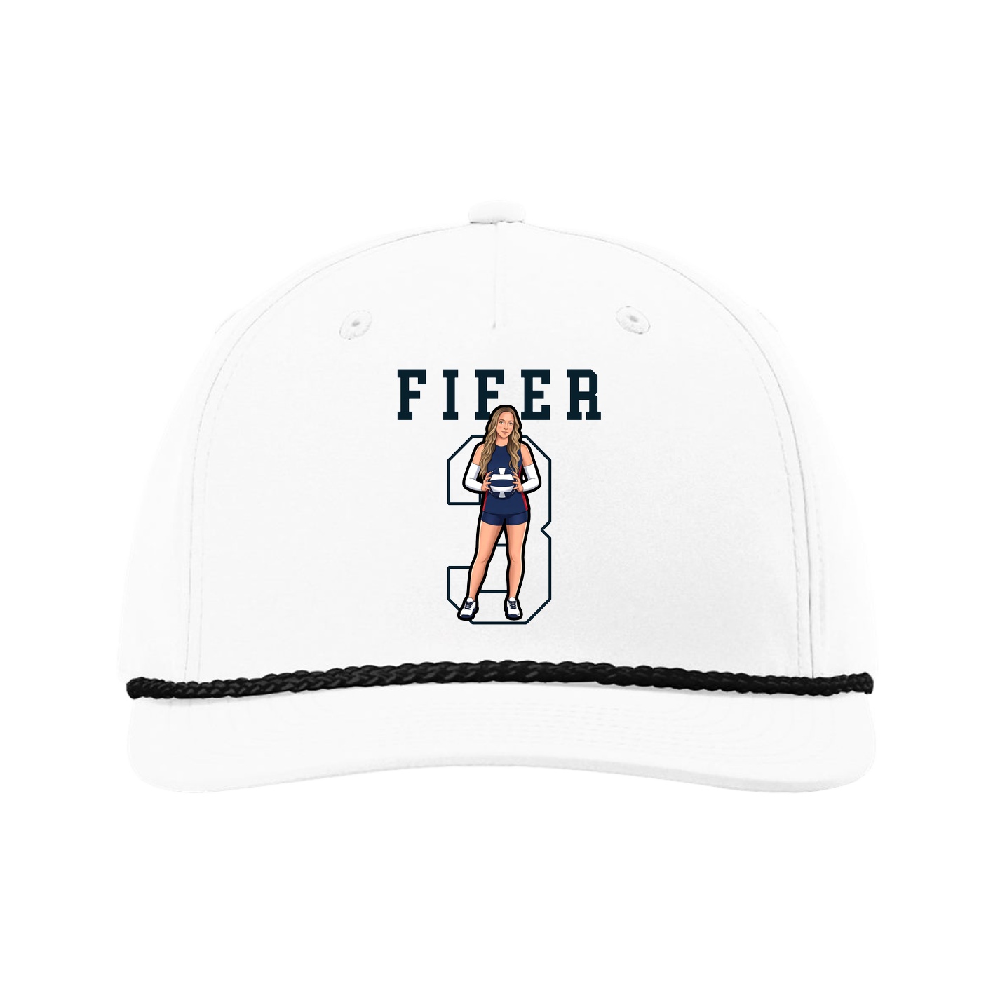 Five-Panel Classic Rope Cap — Shirsey in White
