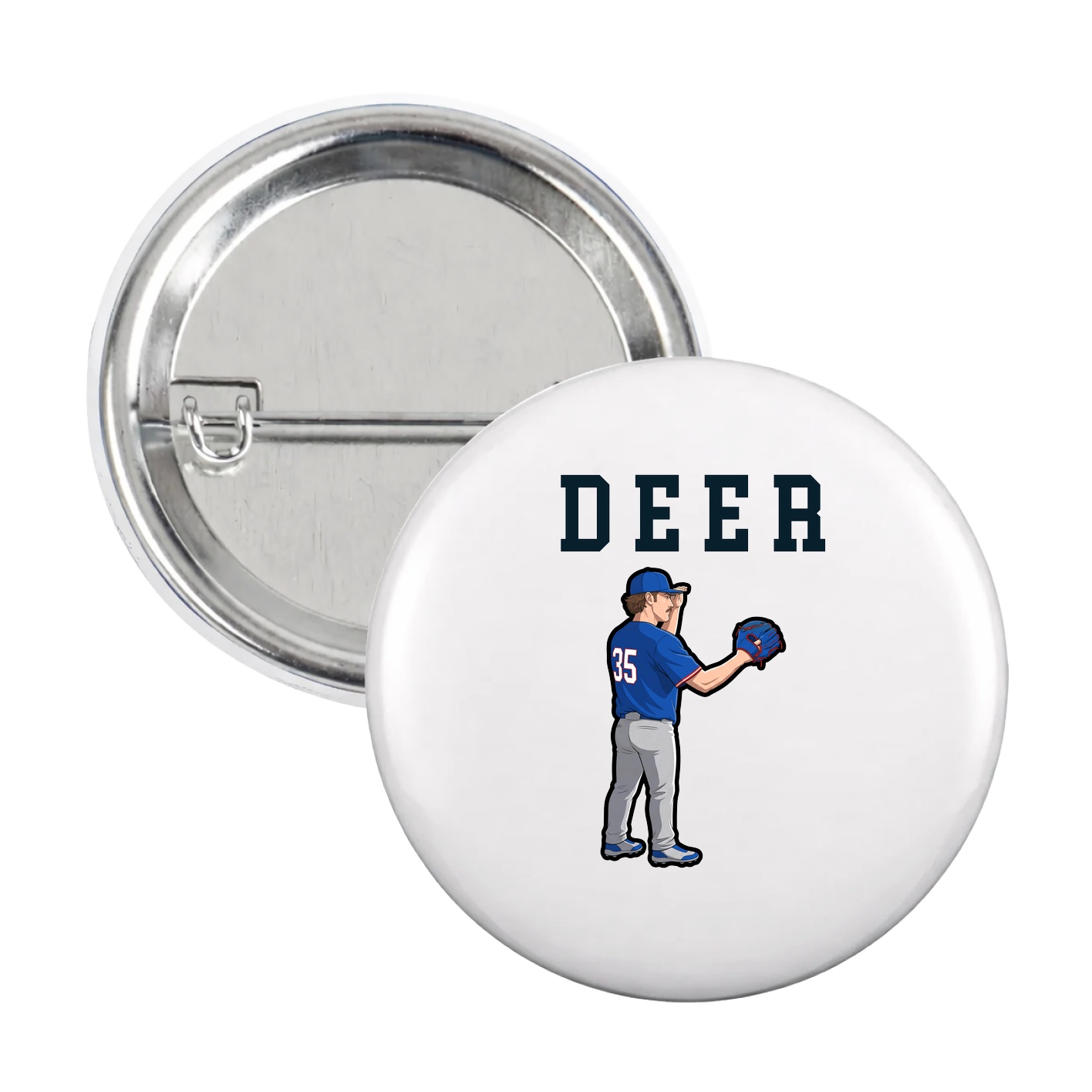 Game Day Button — Shirsey in White