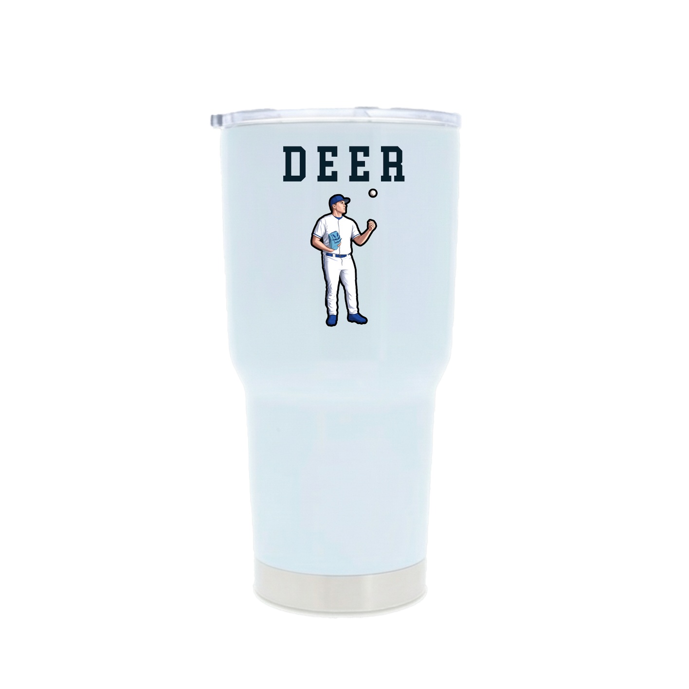 30oz Stainless Steel Tumbler — Shirsey in White