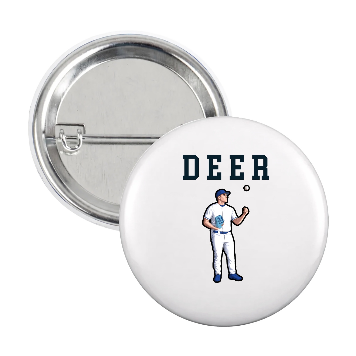 Game Day Button — Shirsey in White