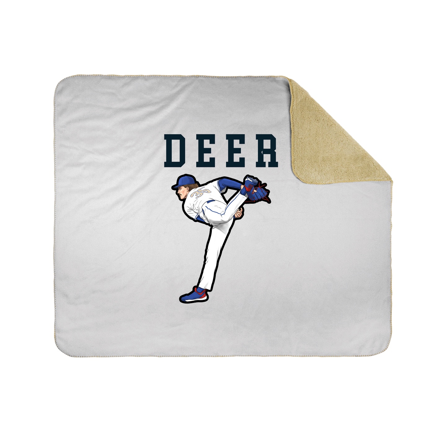 Throw Blanket — Shirsey in White