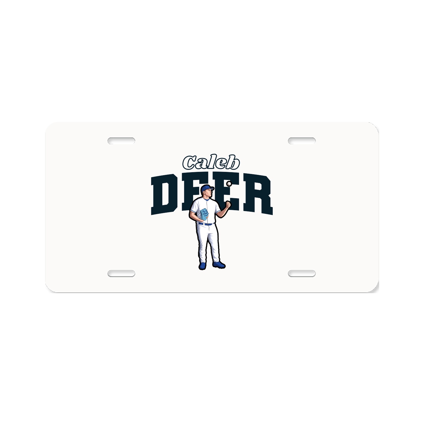 License Plate — Name Arch in Classic