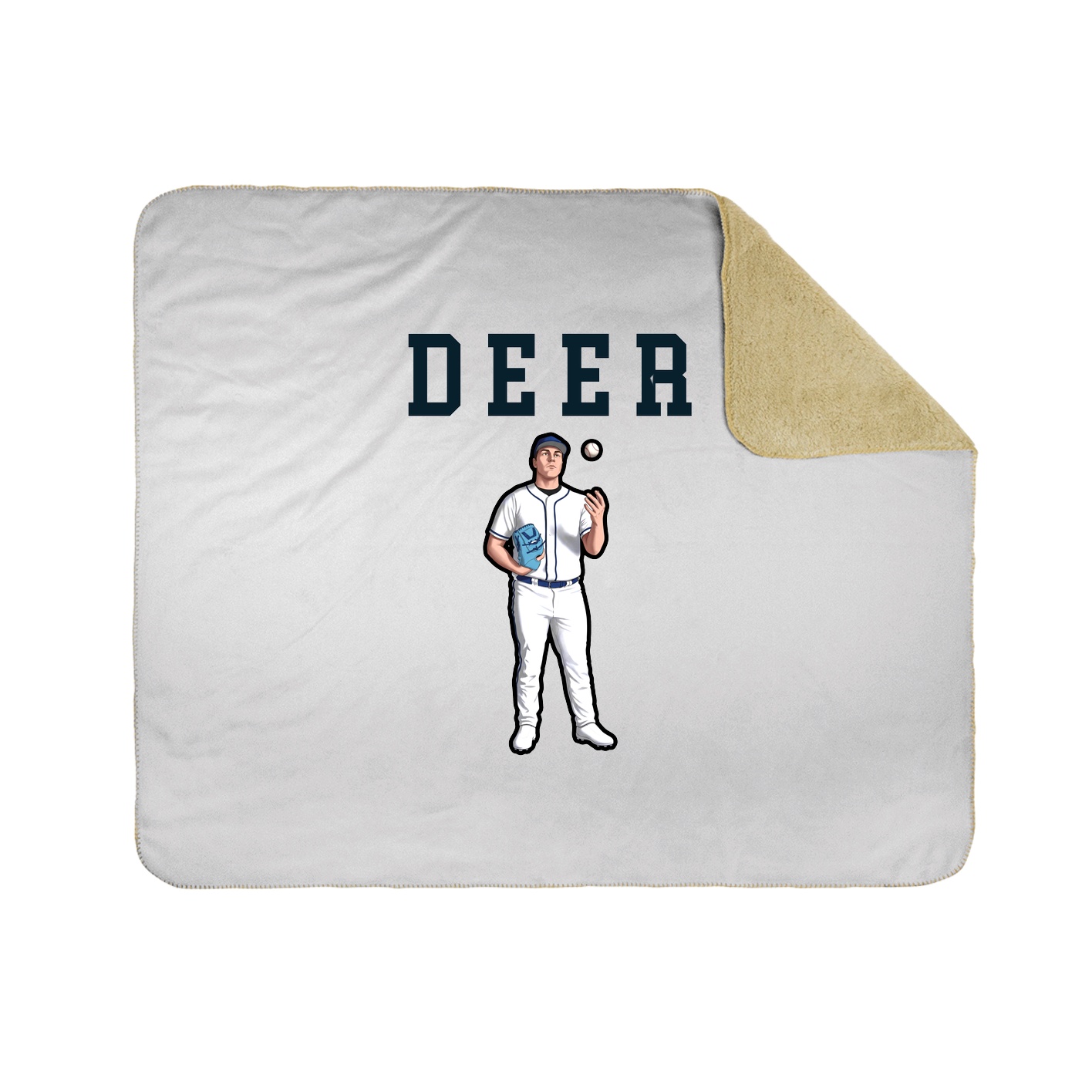 Throw Blanket — Shirsey in White