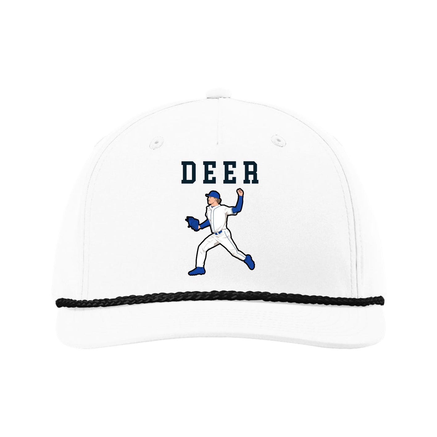 Five-Panel Classic Rope Cap — Shirsey in White