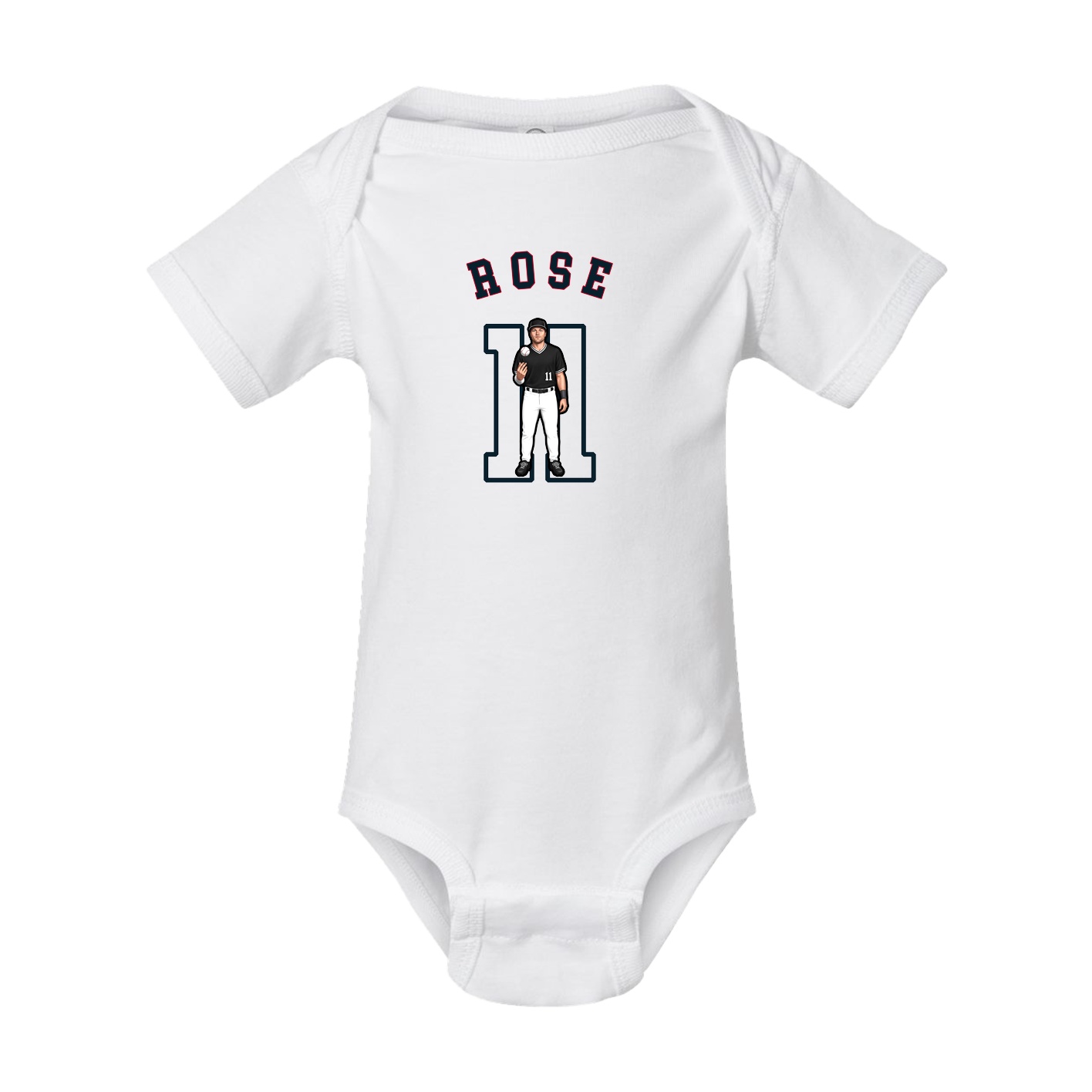 Baby Onesie — Shirsey Arch in White
