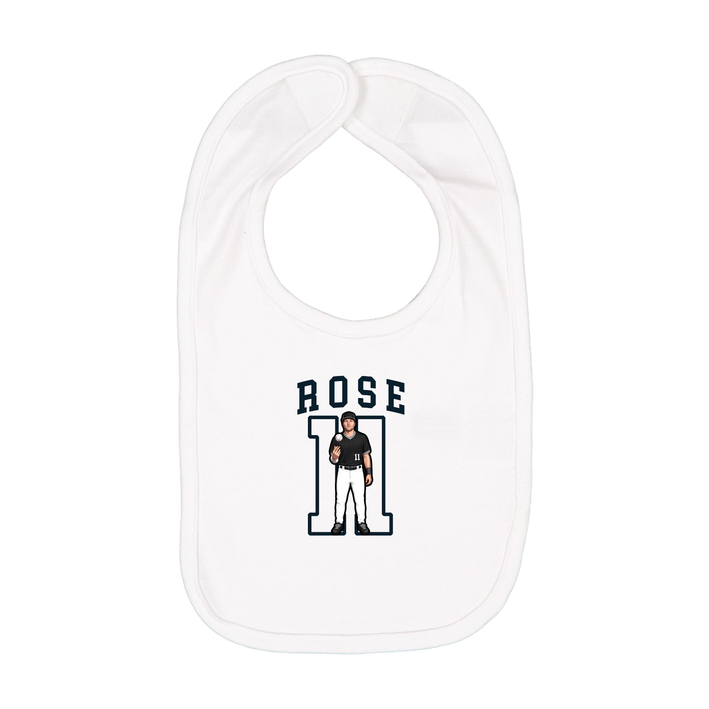 Infant Bib — Shirsey in White