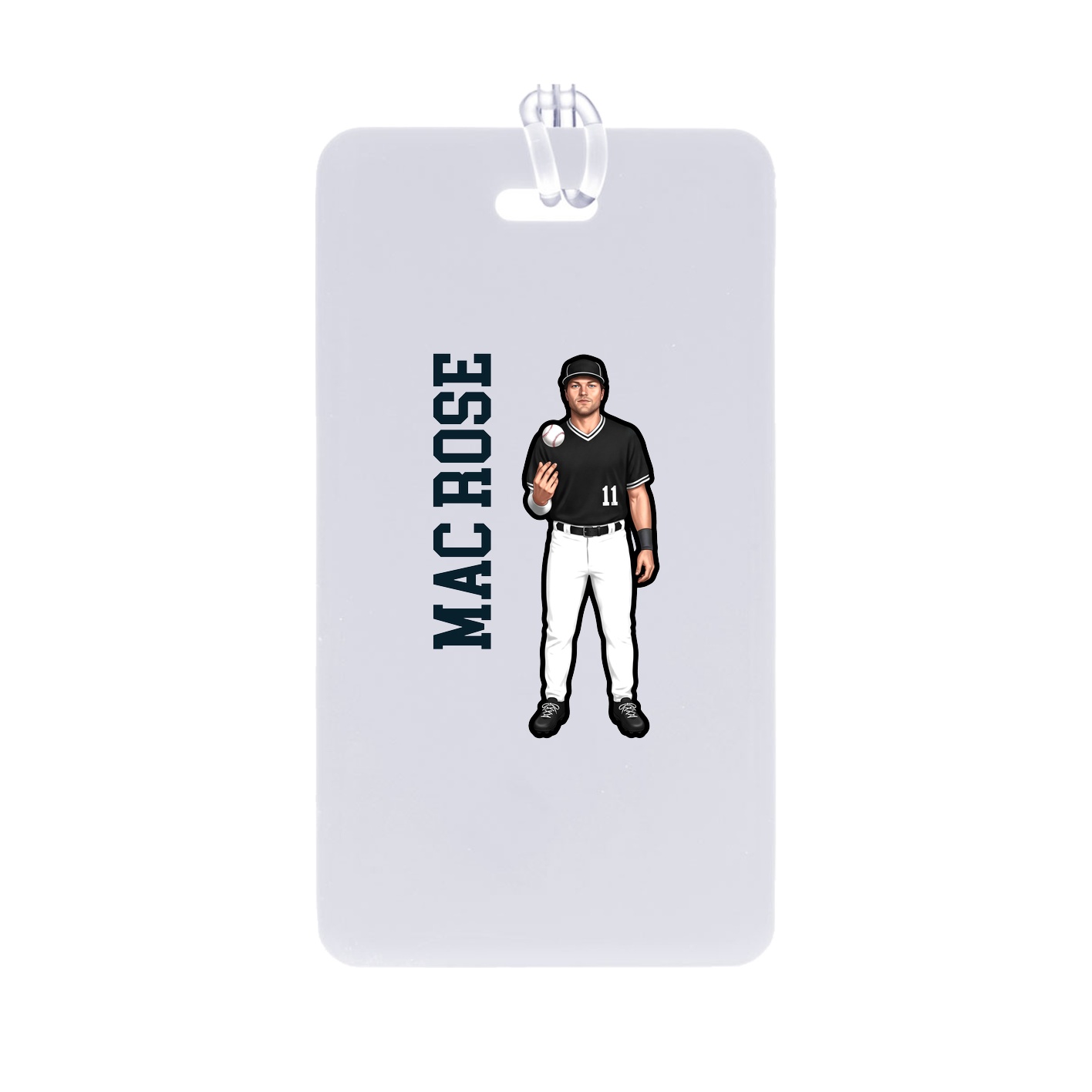 Bag Tag — Name Vertical in Classic