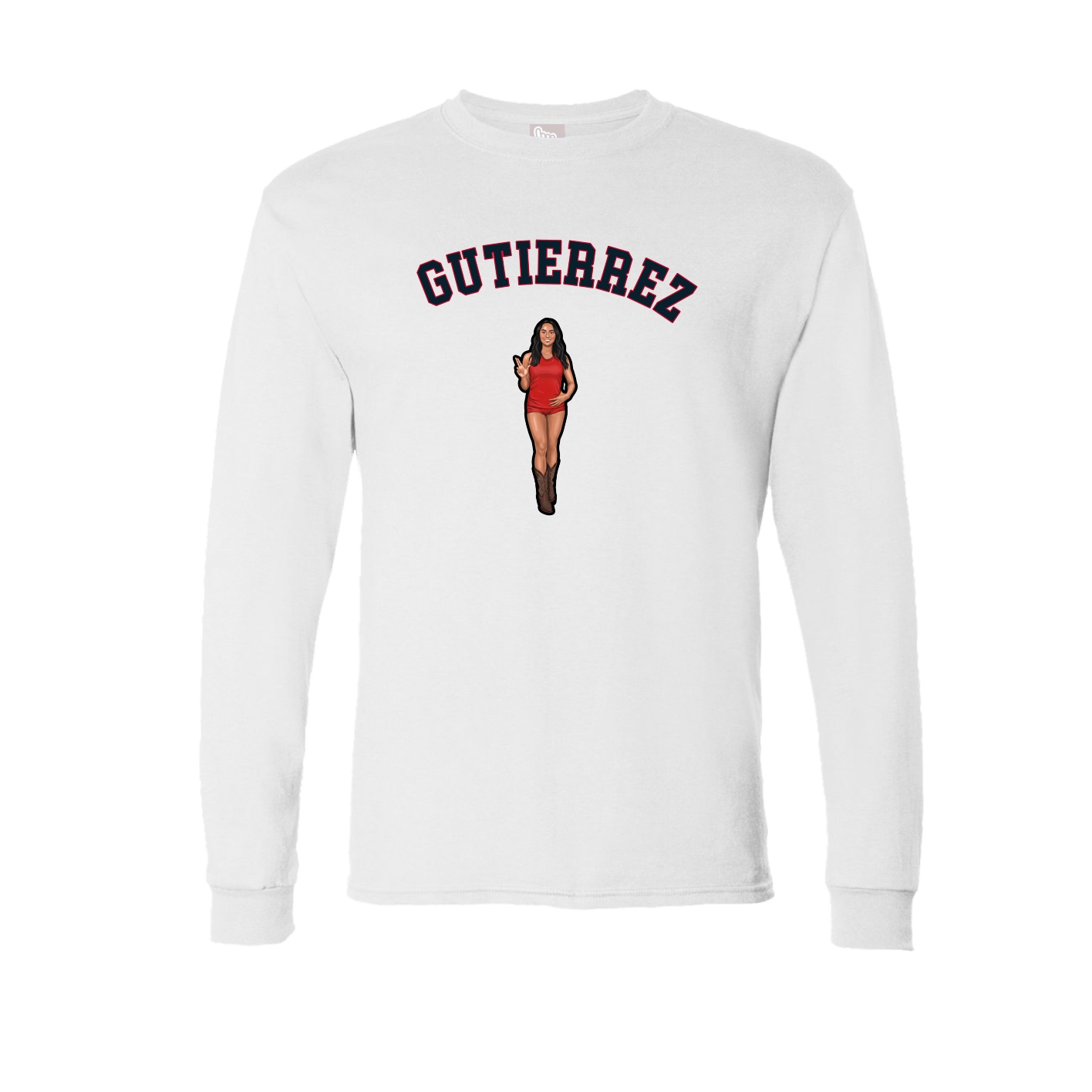 Long Sleeve Tee — Shirsey Arch in White
