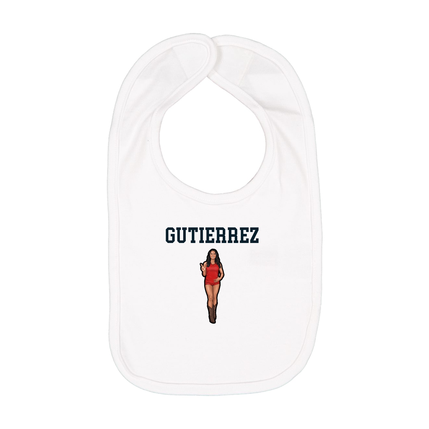 Infant Bib — Shirsey in White