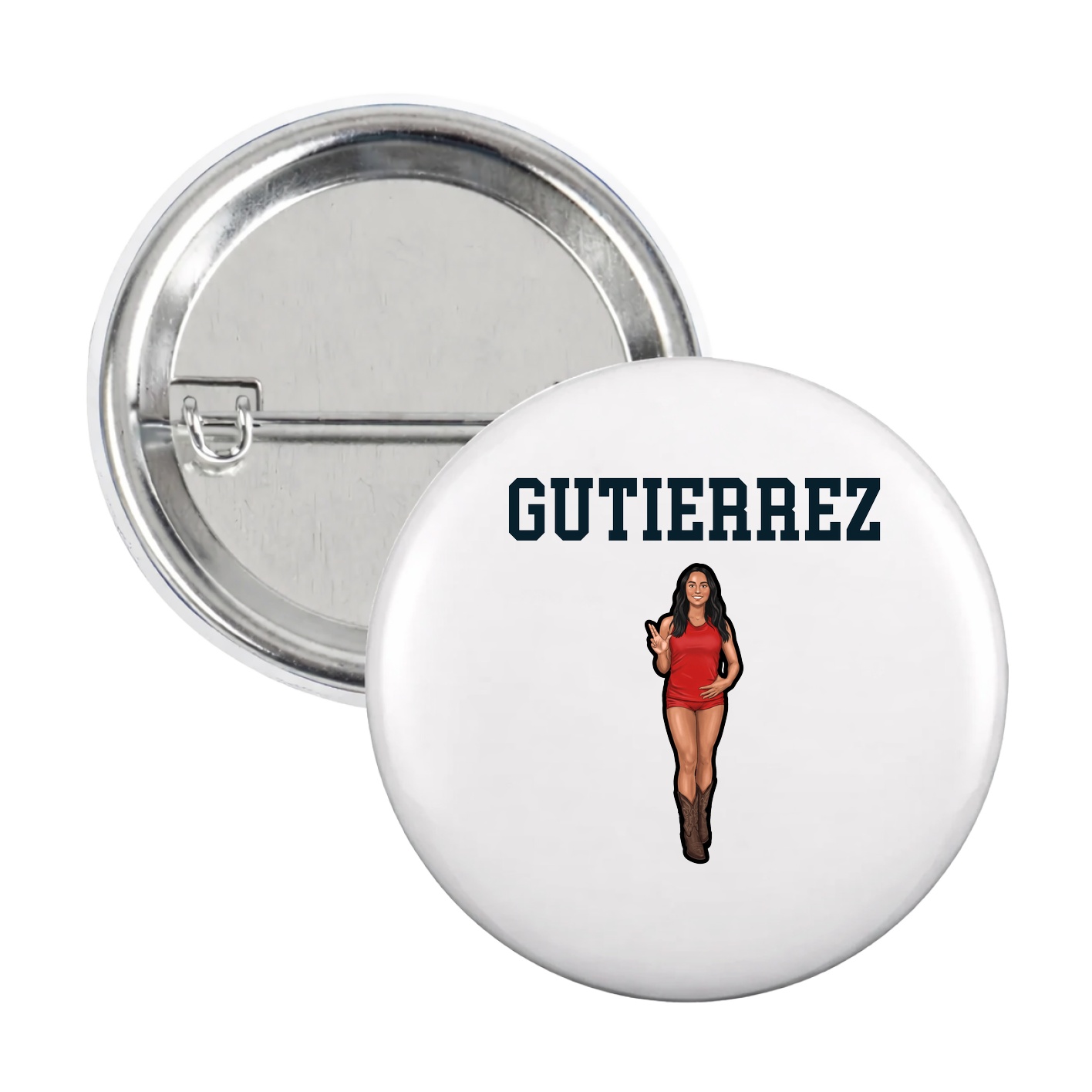 Game Day Button — Shirsey in White