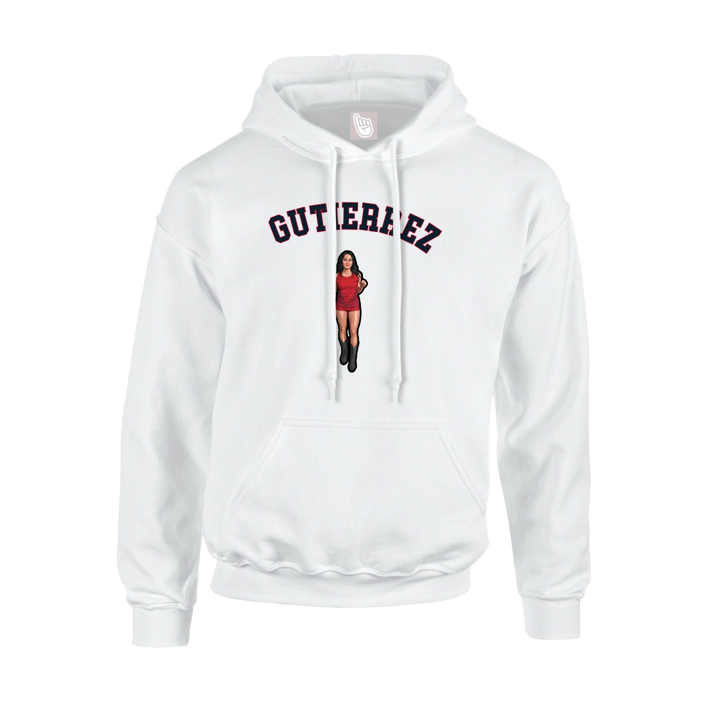 Youth Hoodie — Shirsey Arch in White