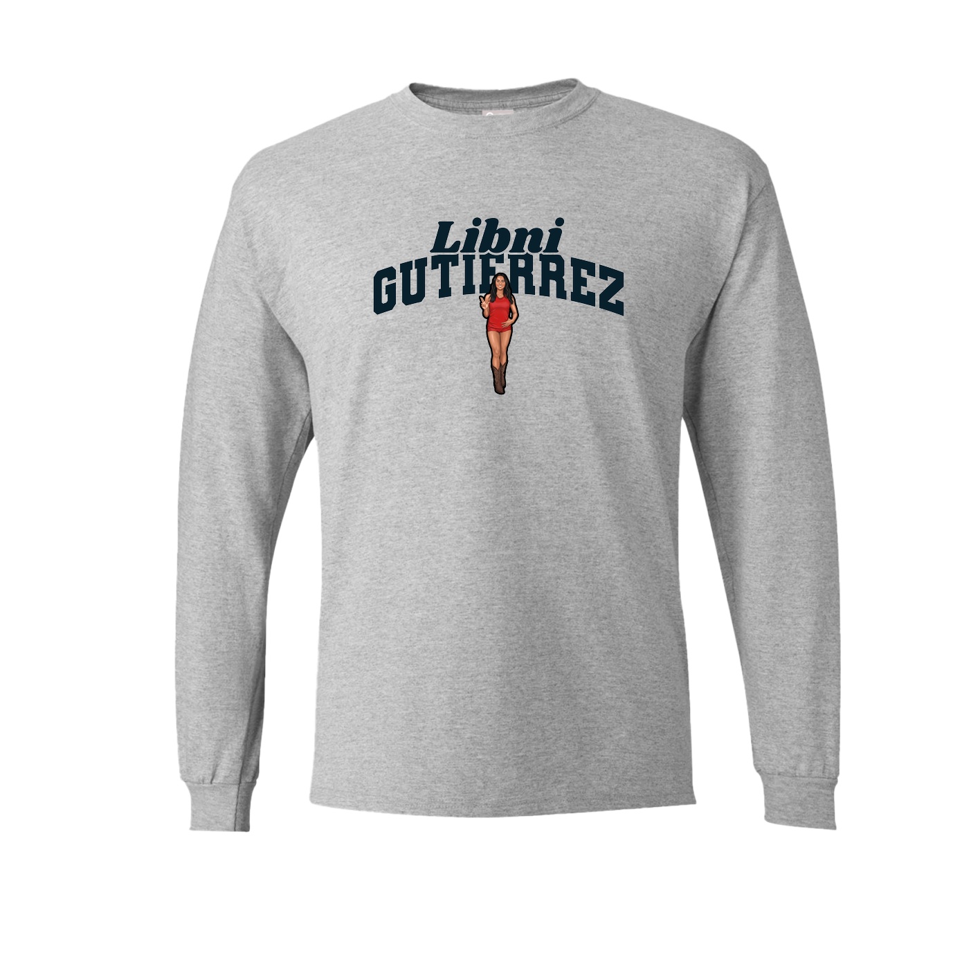 Long Sleeve Tee — Signature Arch in Grey