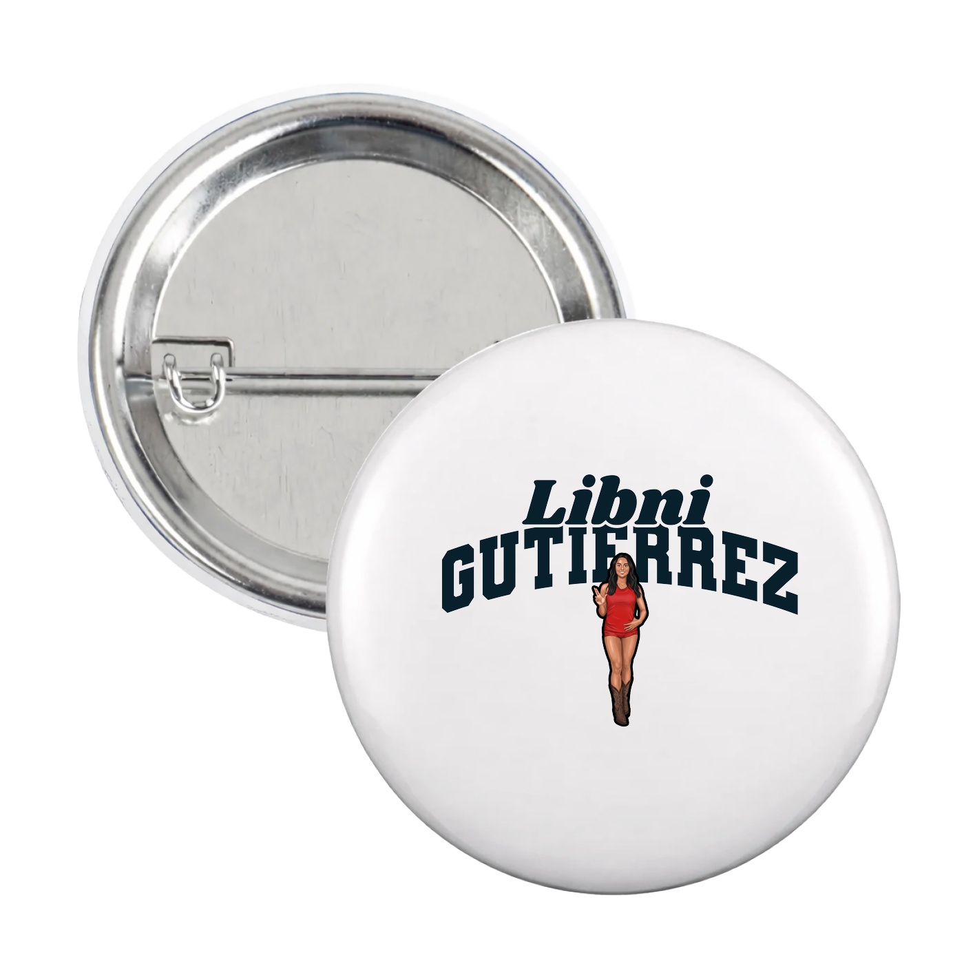 Game Day Button — Signature Arch in White