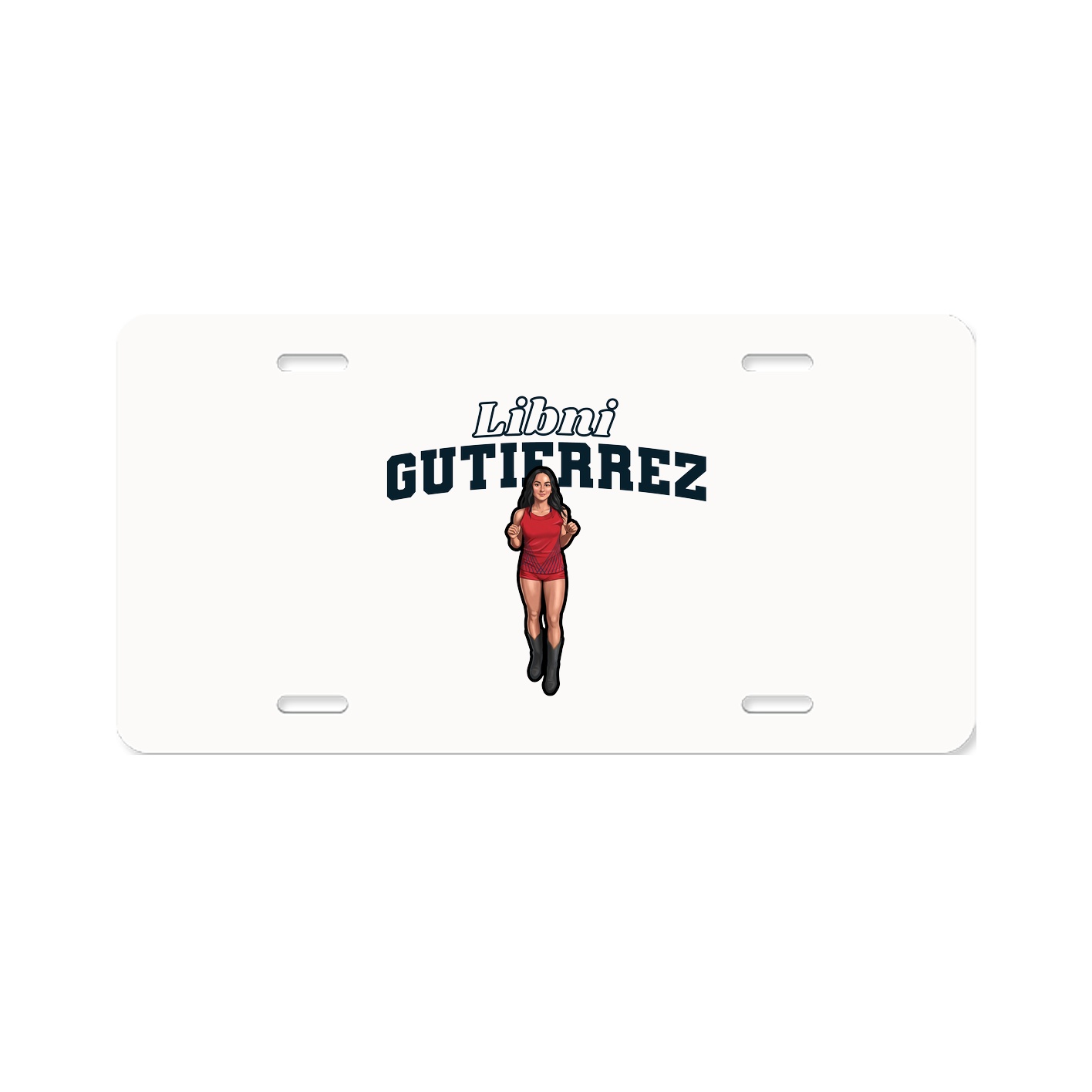 License Plate — Name Arch in Classic