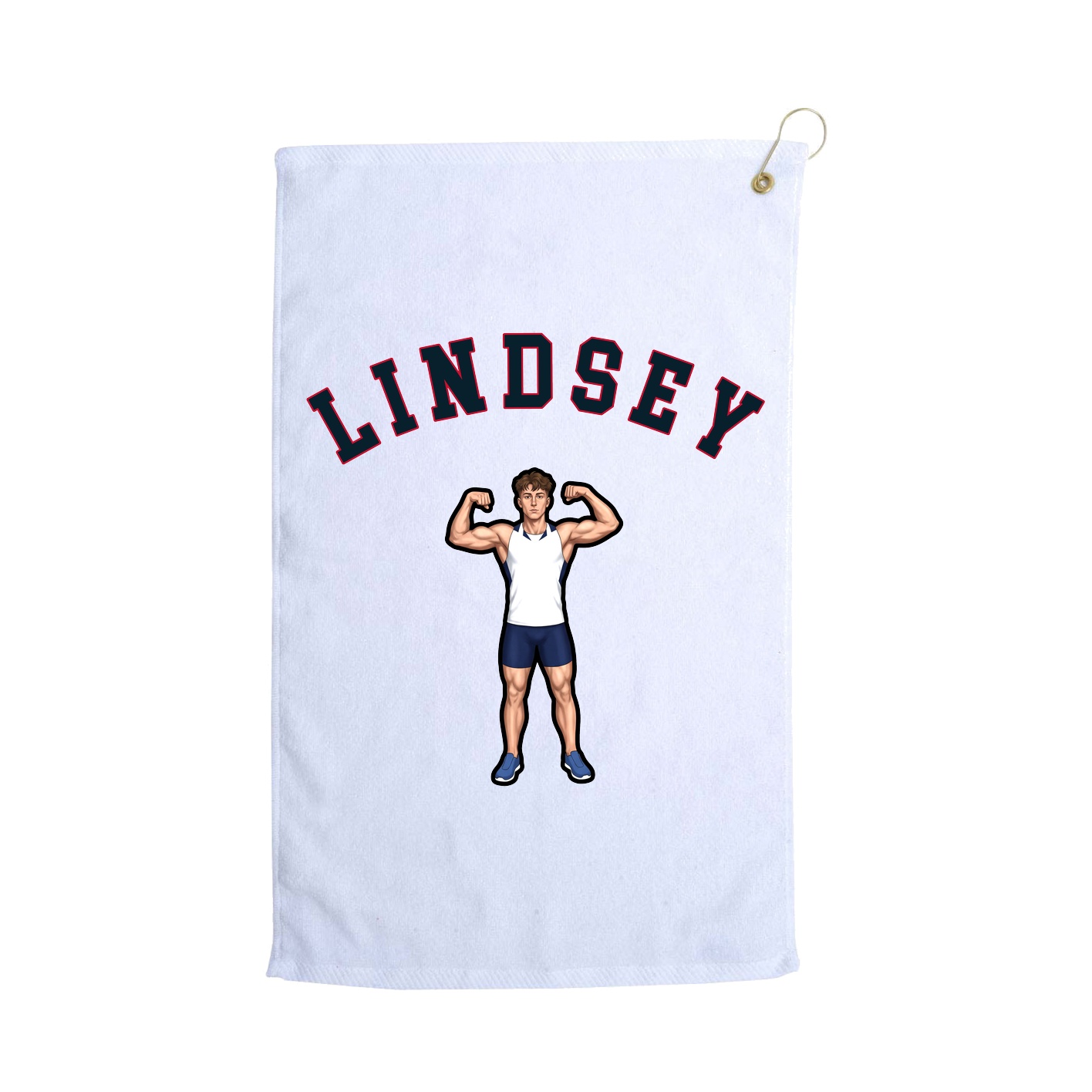 Golf Towel — Shirsey Arch in White