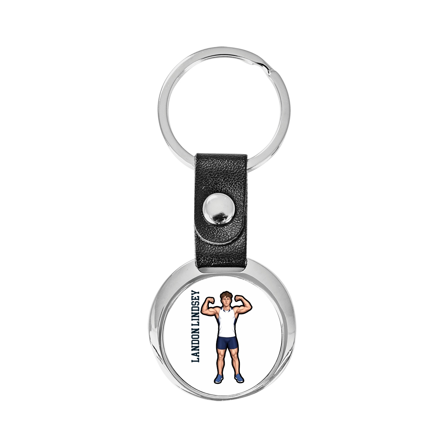 Key Chain — Name Vertical in Classic