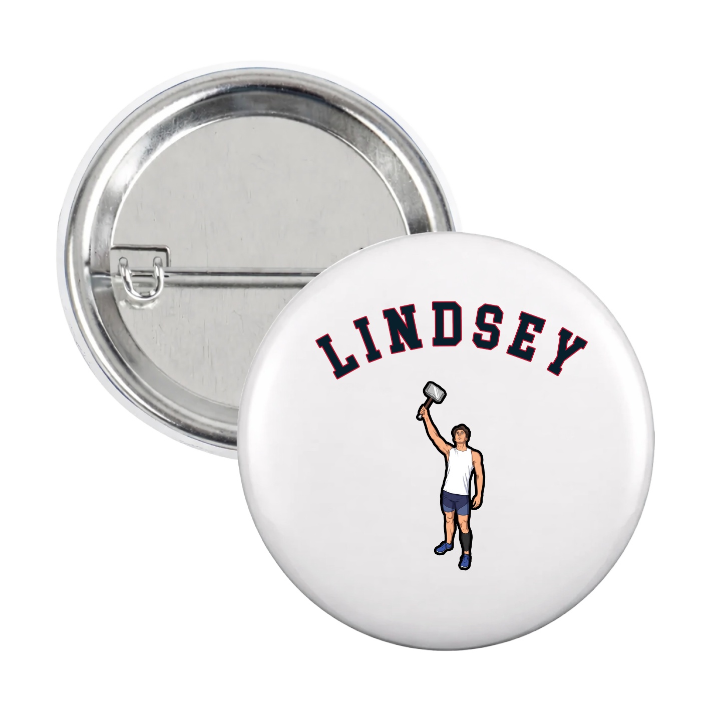 Game Day Button — Shirsey Arch in White