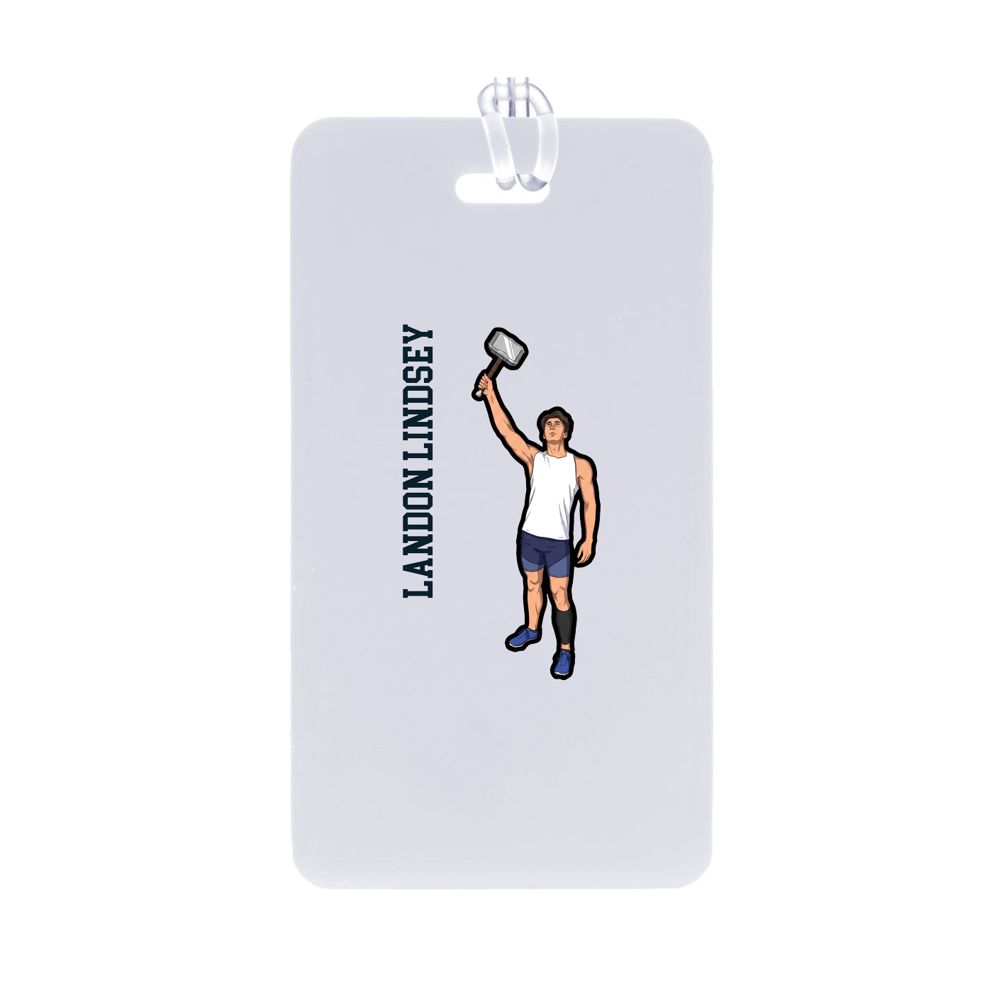 Bag Tag — Name Vertical in Classic