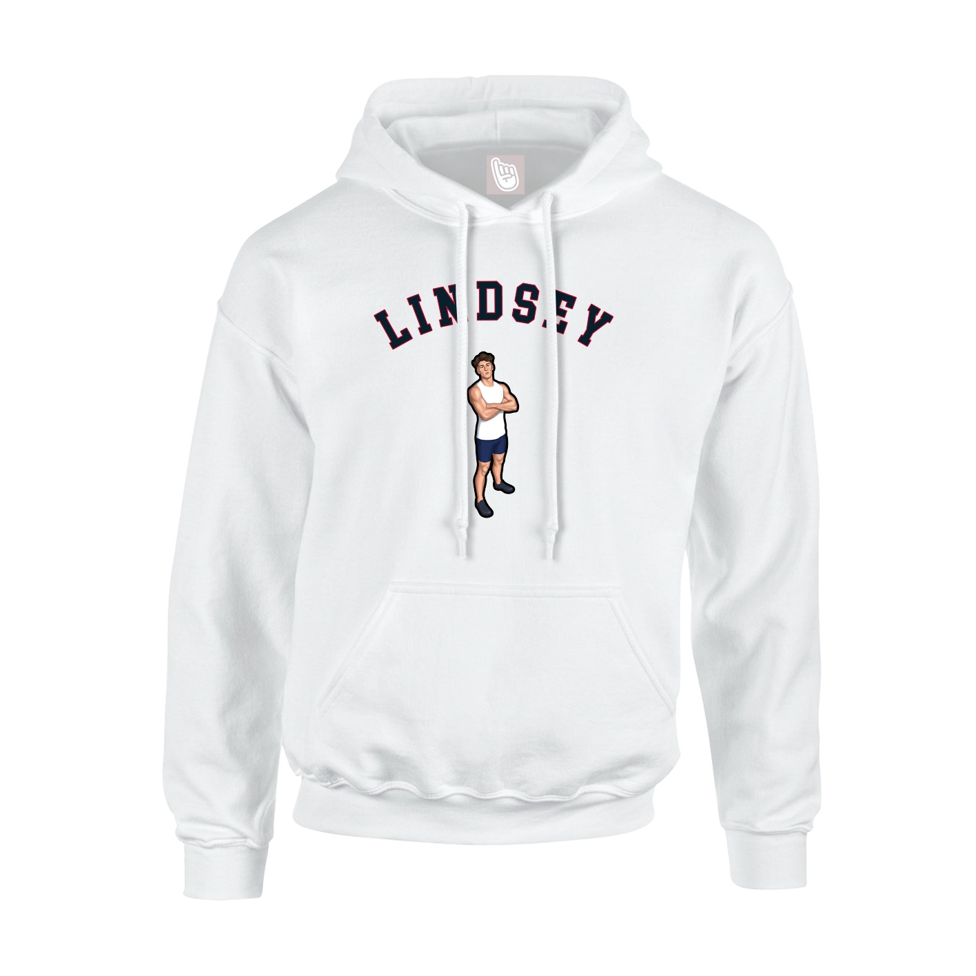 Youth Hoodie — Shirsey Arch in White