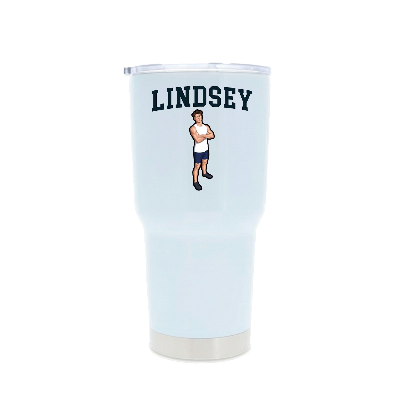 30oz Stainless Steel Tumbler — Shirsey in White