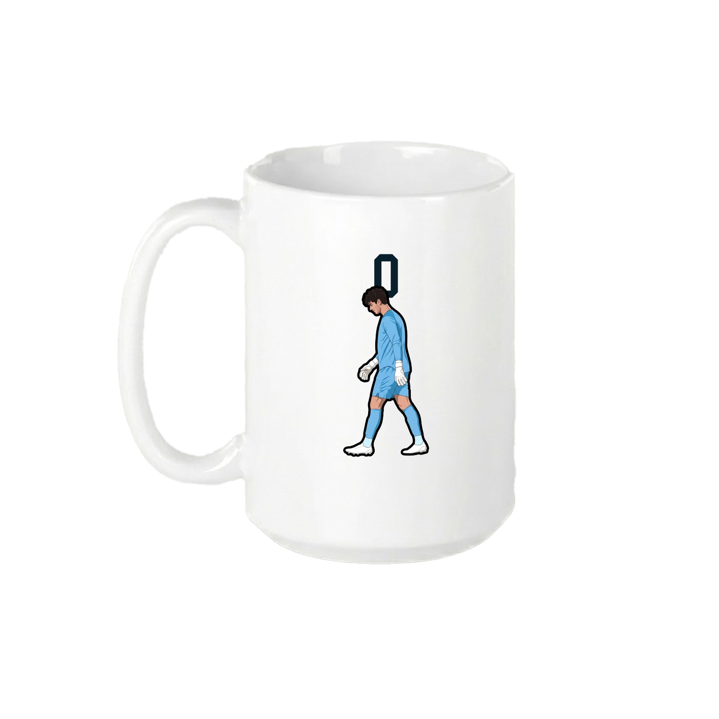 15oz Coffee Mug — Number Top in White