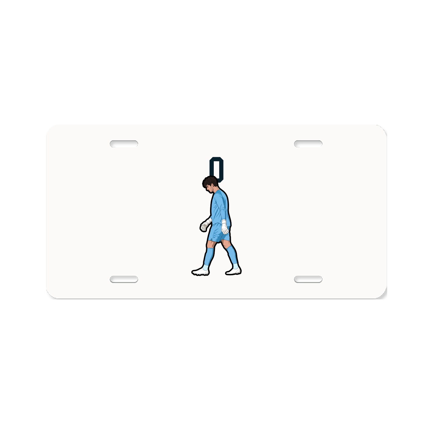 License Plate — Number Top in Classic