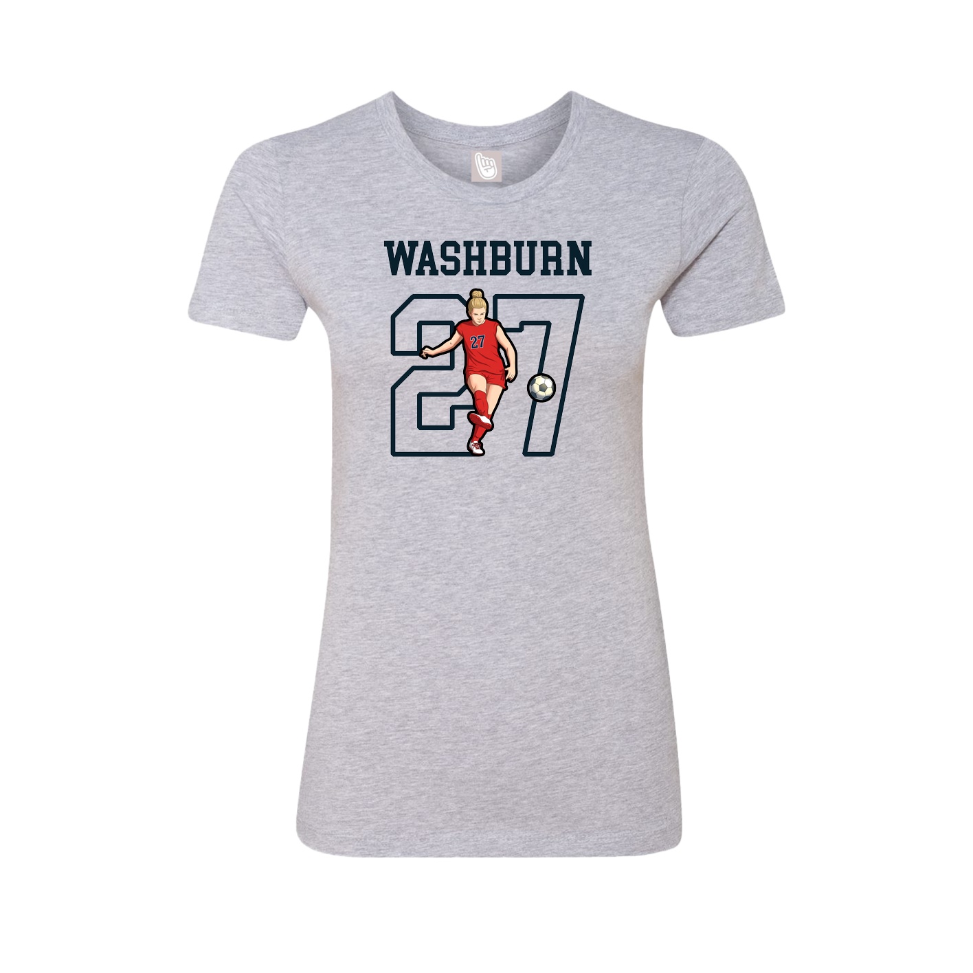 Fitted Women's Tee — Shirsey in Grey