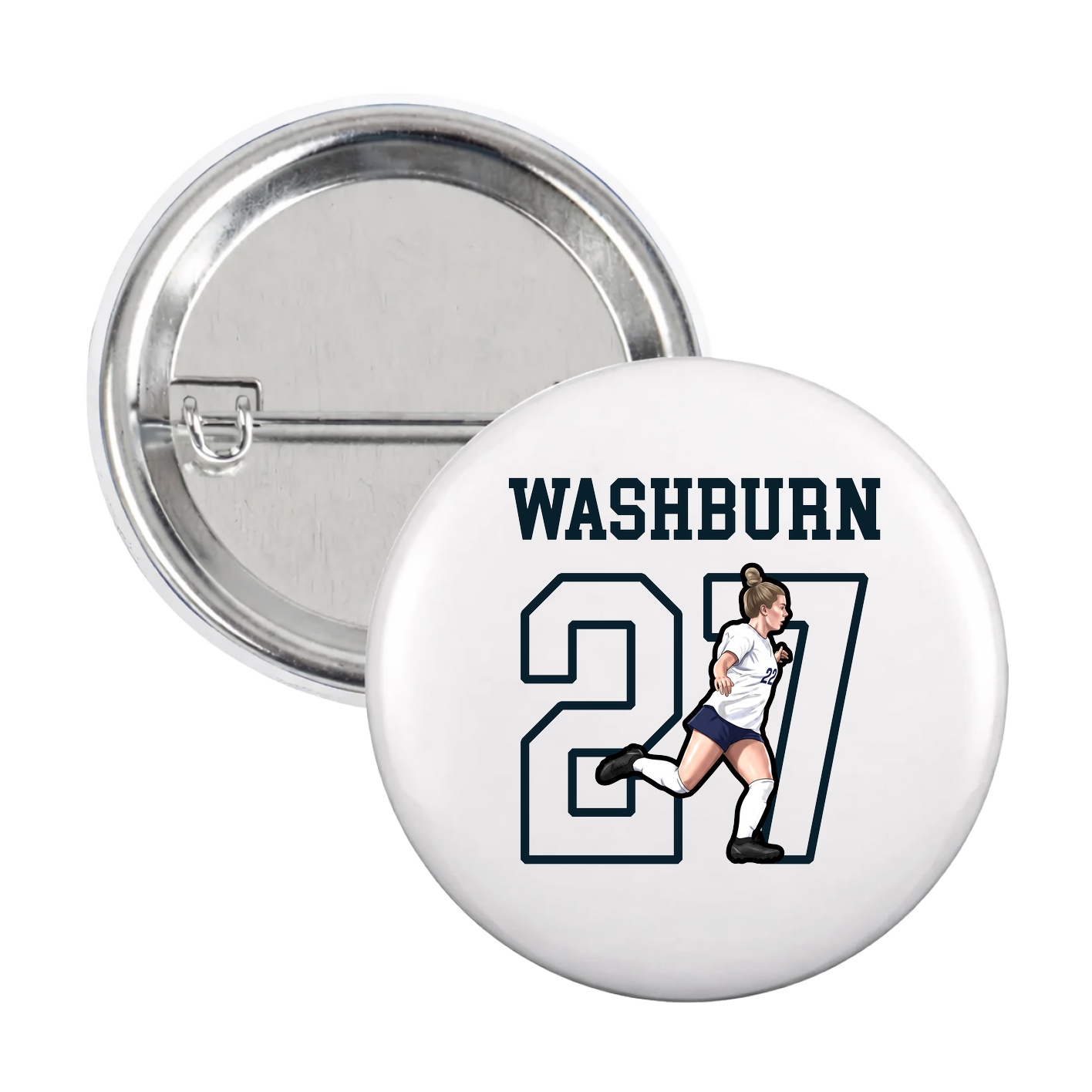 Game Day Button — Shirsey in White