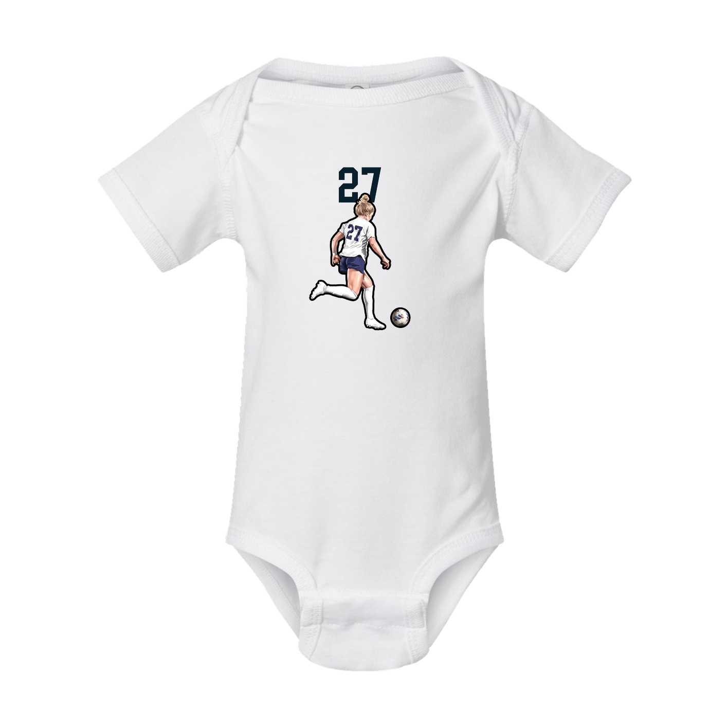 Baby Onesie — Number Top in White