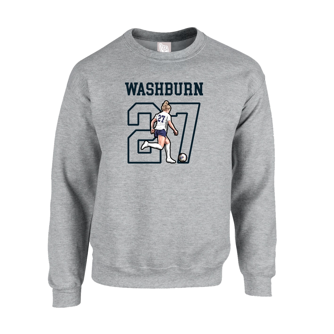 Fleece Crew — Shirsey in Grey