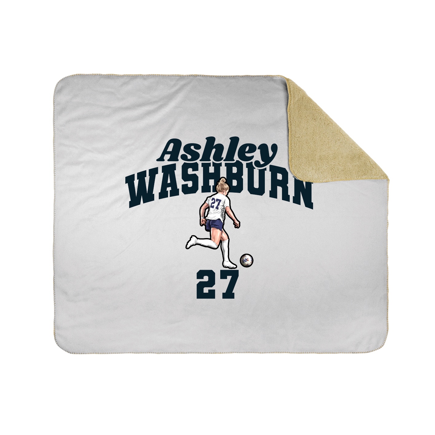Throw Blanket — Signature Arch in White