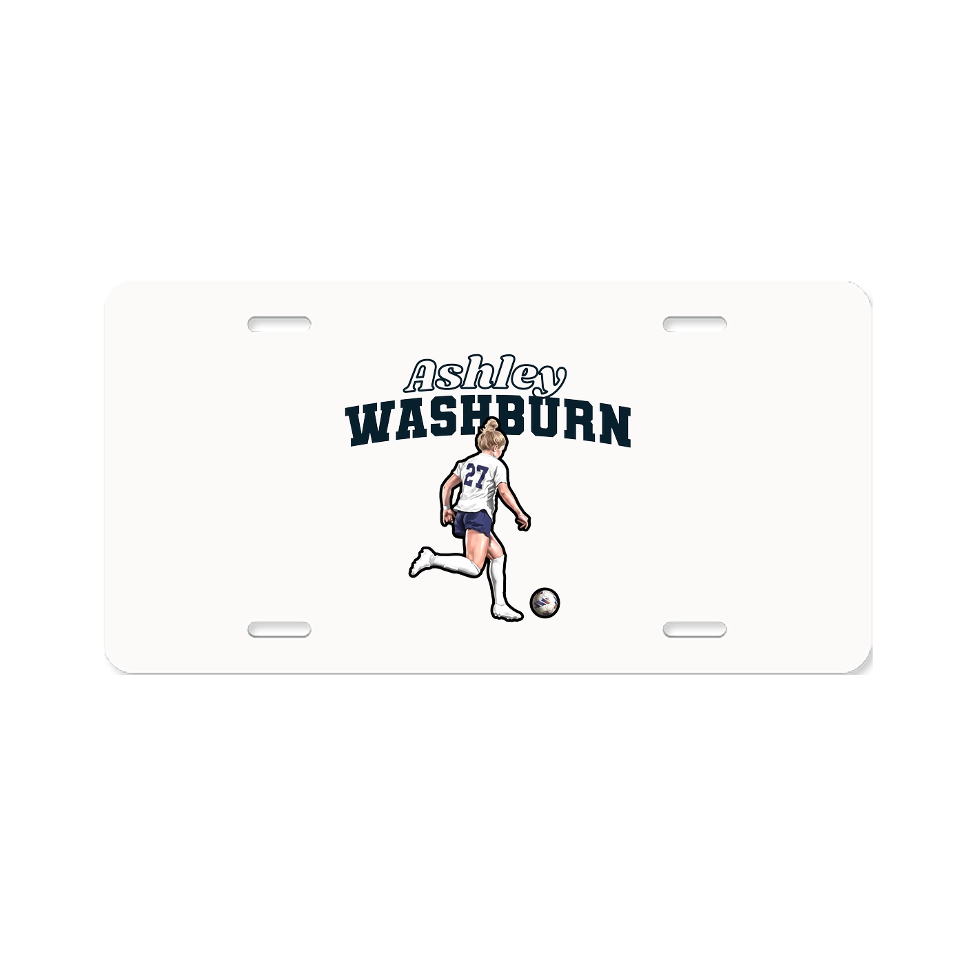 License Plate — Name Arch in Classic