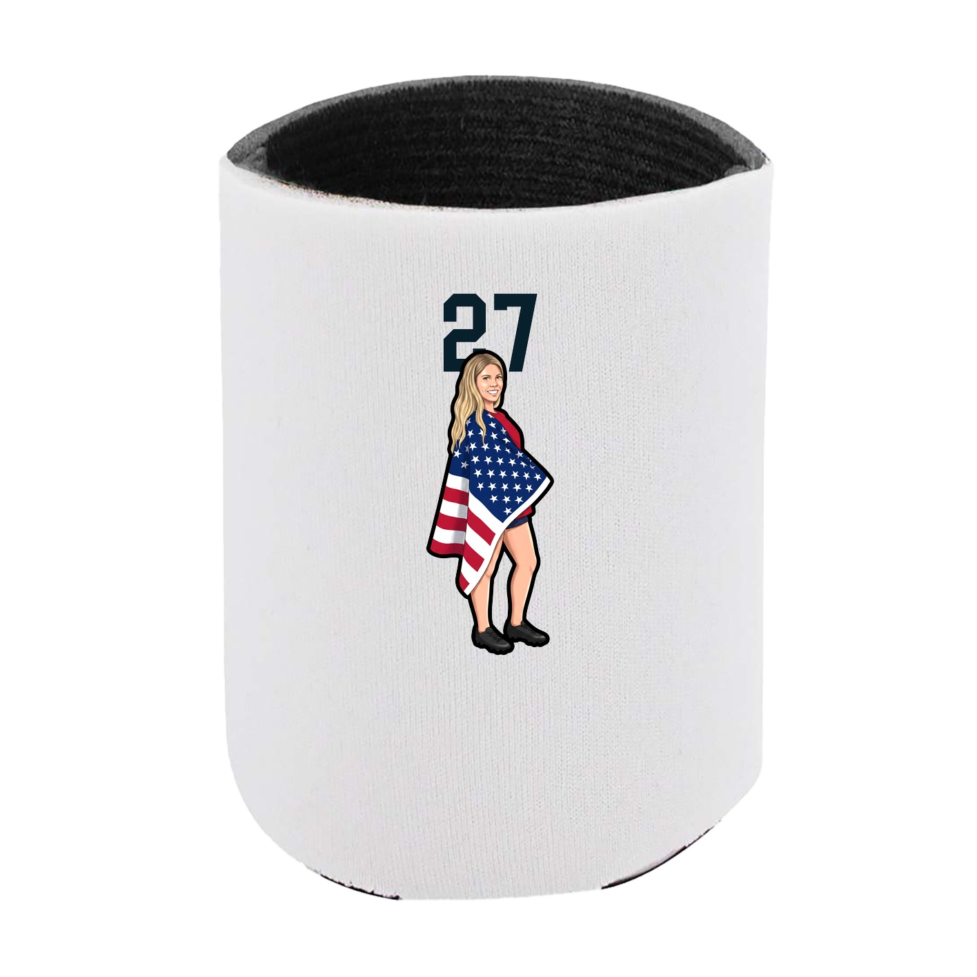 Can Holder — Number Top in White