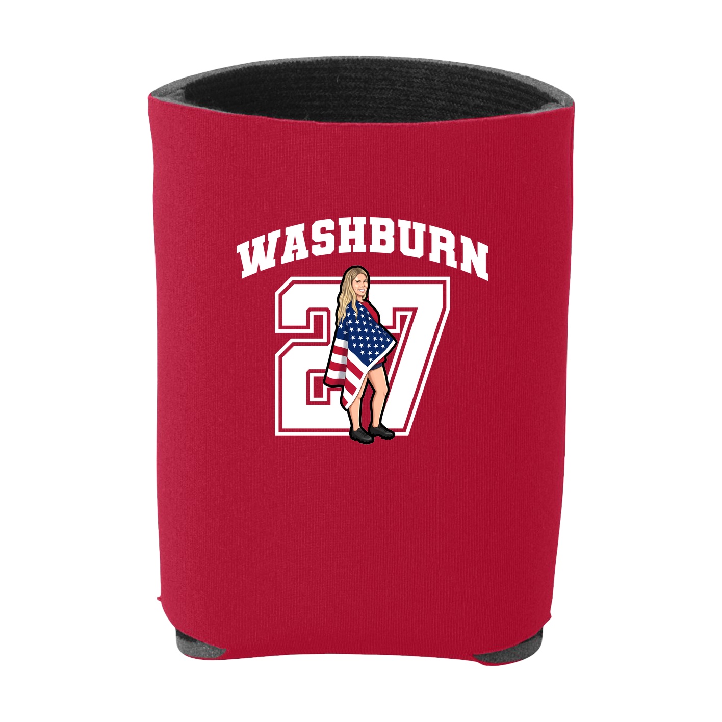 Can Holder — Number in Red