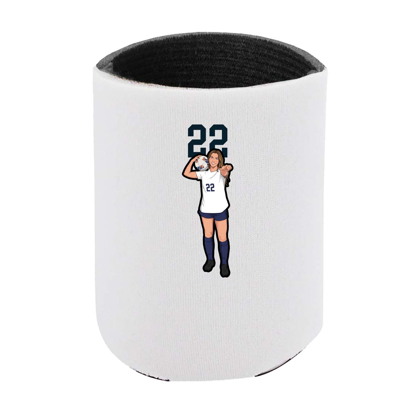 Can Holder — Number Top in White