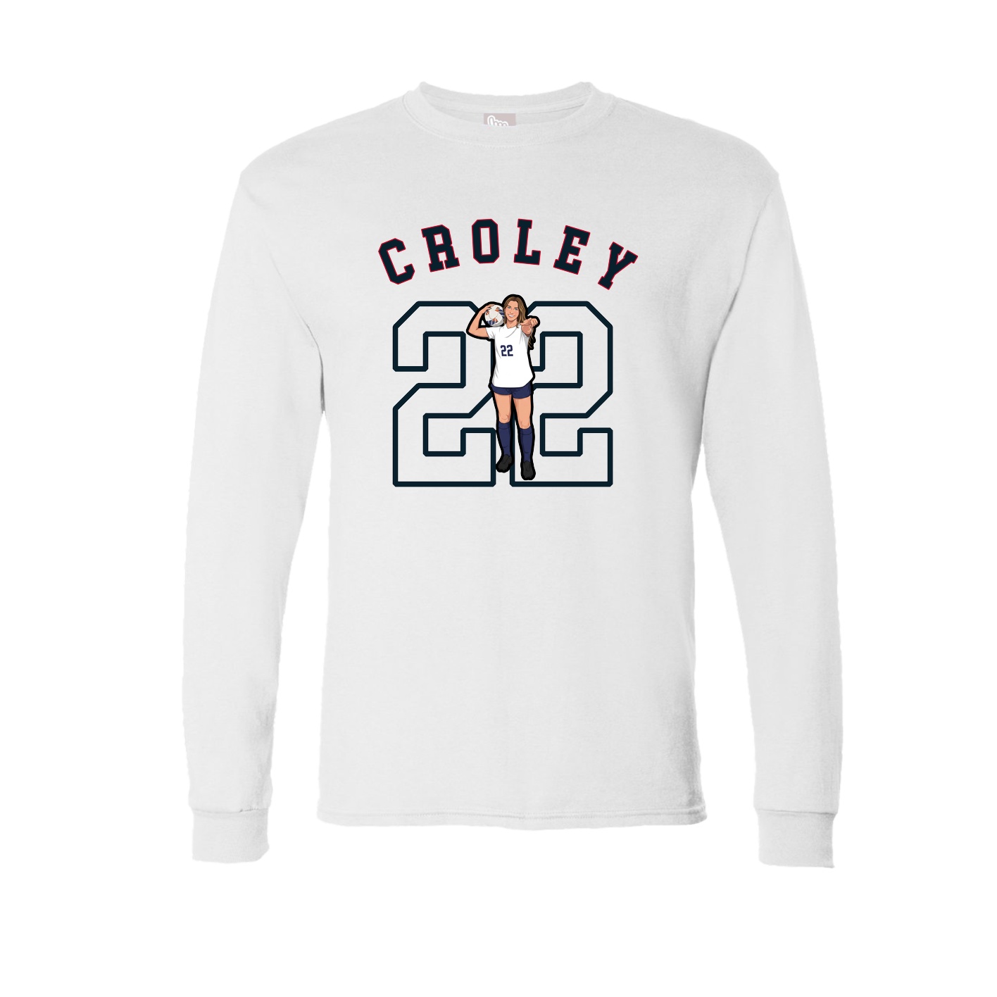 Long Sleeve Tee — Shirsey Arch in White