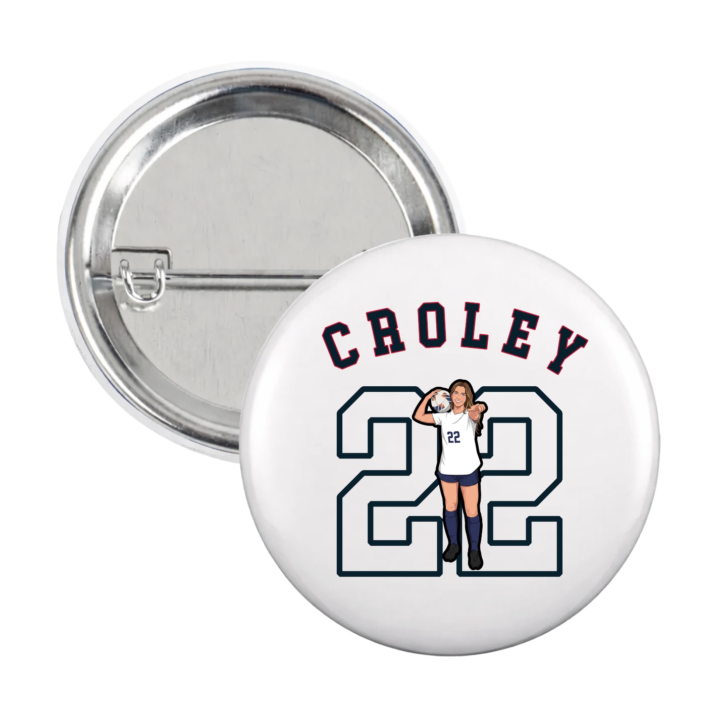 Game Day Button — Shirsey Arch in White