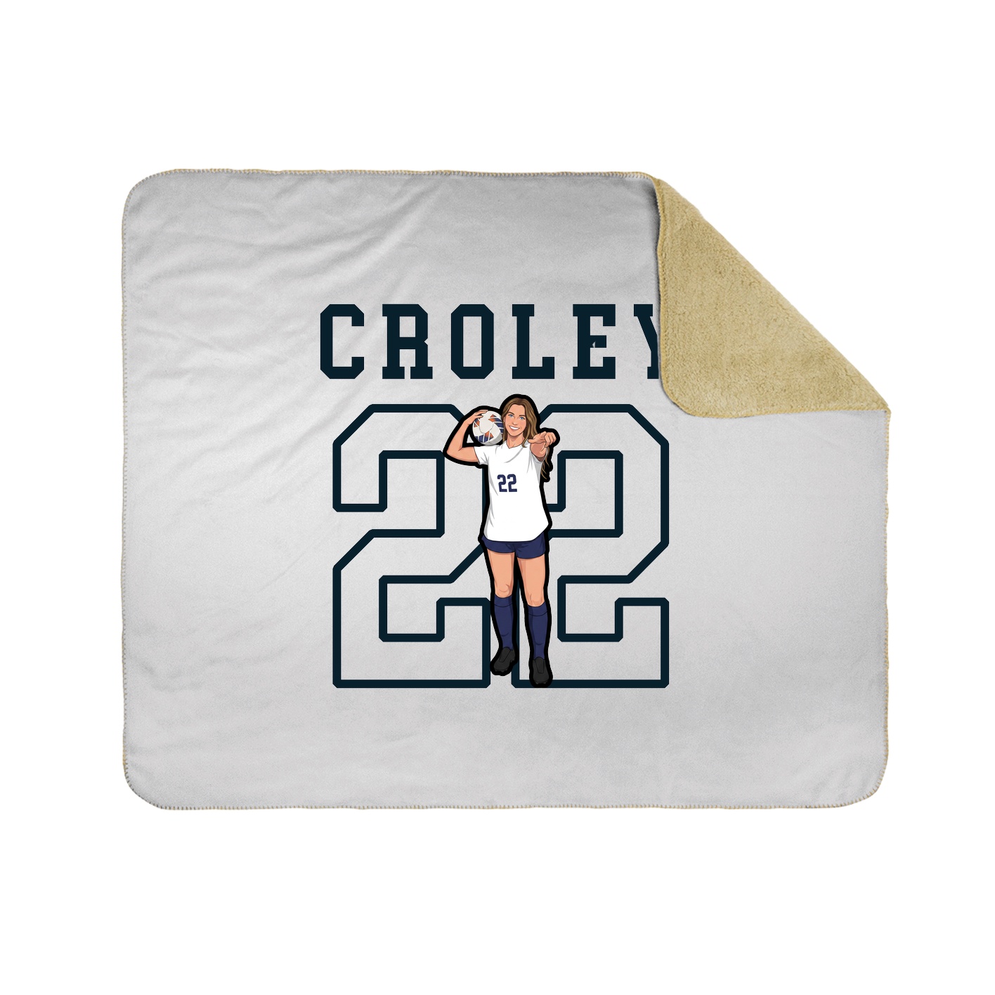 Throw Blanket — Shirsey in White
